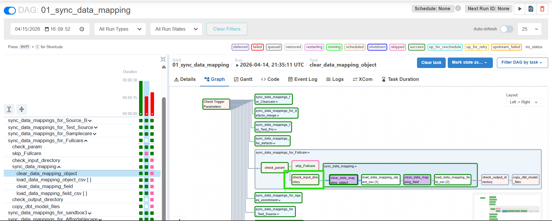 screenshot of Monarch's data mapping dag